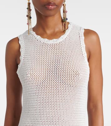 Open-knit cotton maxi dress | Erdem