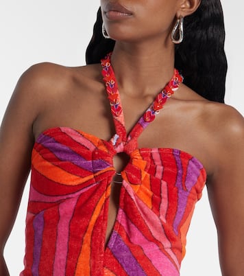 Marmo embellished cotton terry minidress | Pucci