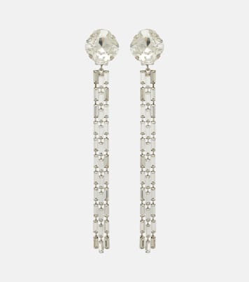 Fringed clip-on drop earrings | Alessandra Rich