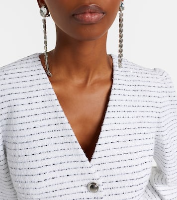 Fringed clip-on drop earrings | Alessandra Rich