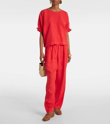 Gerade Hose Gini aus Leinen | Velvet