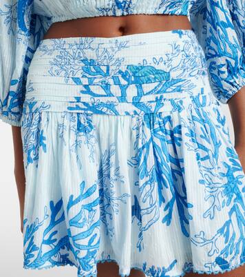 Minifalda Colleen de algodón estampada | Poupette St Barth