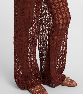 Weite Hose aus Häkelstrick | Anna Kosturova