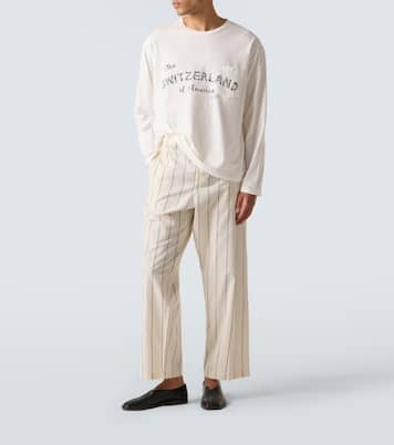 T-shirt Campground imprimé en coton | Bode