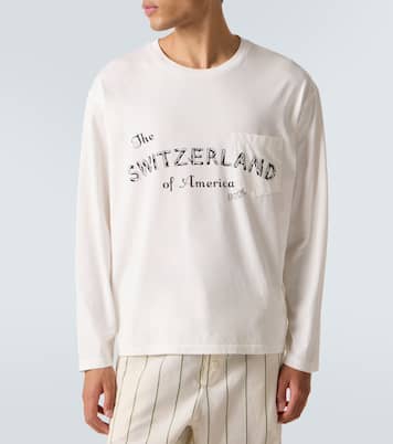 T-shirt Campground imprimé en coton | Bode