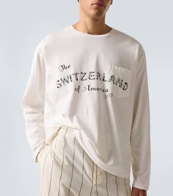 T-shirt Campground imprimé en coton | Bode