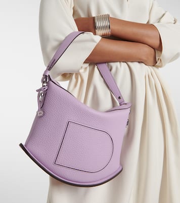 Schultertasche Pin Swing aus Leder | Delvaux