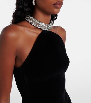 Minikleid mit Kristallen | David Koma