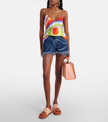 Joa canvas and leather sandals | Jimmy Choo