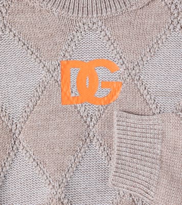 DG Intarsia wool sweater | Dolce&Gabbana Kids