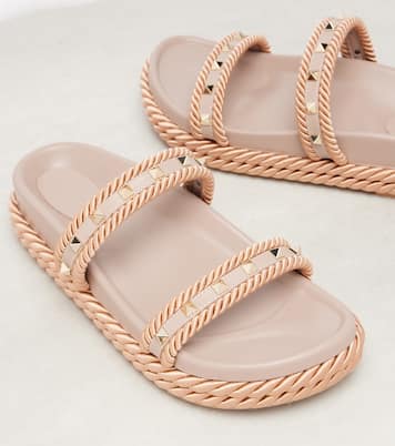 Rockstud leather slides | Valentino Garavani