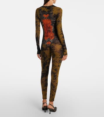 Médallion printed mesh catsuit | Jean Paul Gaultier