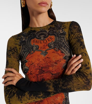 Médallion printed mesh catsuit | Jean Paul Gaultier