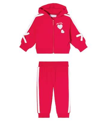 Baby bow-detail tracksuit | Monnalisa