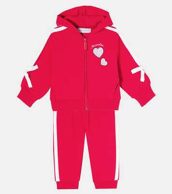 Baby bow-detail tracksuit | Monnalisa