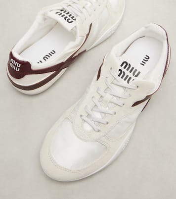 Sneakers Gymnasium mit Veloursleder | Miu Miu