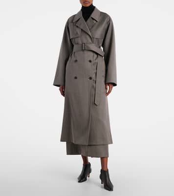 Nythera virgin wool gabardine pencil skirt | The Row