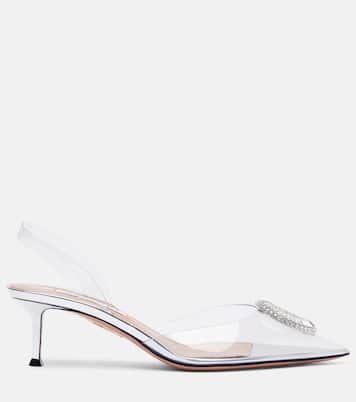 Pumps slingback Crystal Hoop 50 | Aquazzura