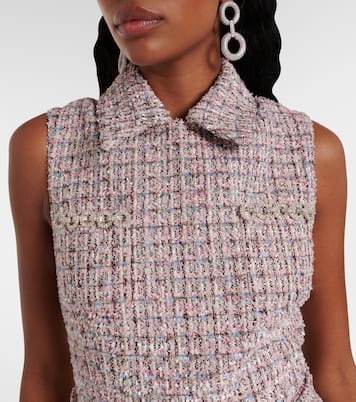 Minikleid mit Kristallen und Pailletten | Self-Portrait