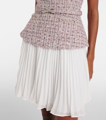 Minikleid mit Kristallen und Pailletten | Self-Portrait