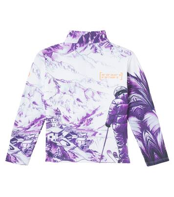 Chris logo printed technical half-zip top | Bogner Kids