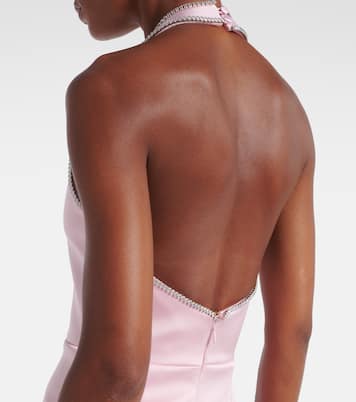 Robe longue Akari en satin | Rebecca Vallance