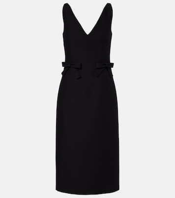 Robe midi Crepe Couture à nœud | Valentino
