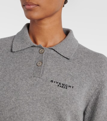 Logo wool and cashmere polo sweater | Givenchy
