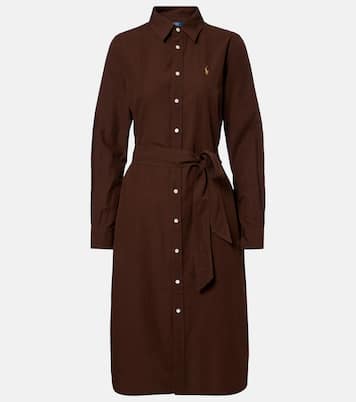 Hemdblusenkleid aus Baumwolle und Leinen | Polo Ralph Lauren