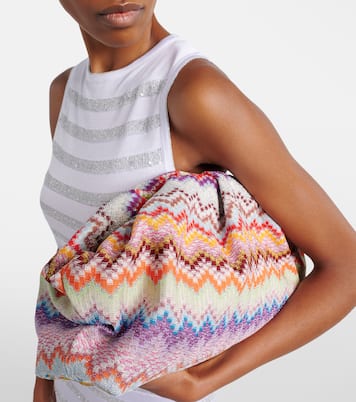 Zigzag Large jacquard clutch | Missoni