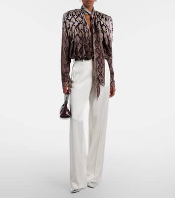 Satin wide-leg pants | Stella McCartney