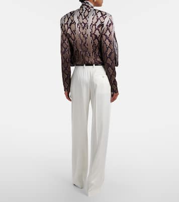 Satin wide-leg pants | Stella McCartney