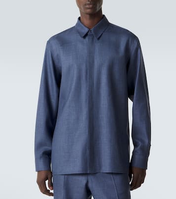 Nicolas wool, silk, and linen shirt | Gabriela Hearst