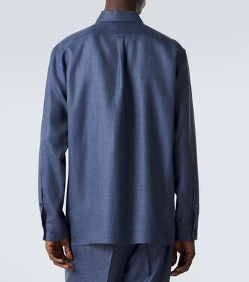 Nicolas wool, silk, and linen shirt | Gabriela Hearst