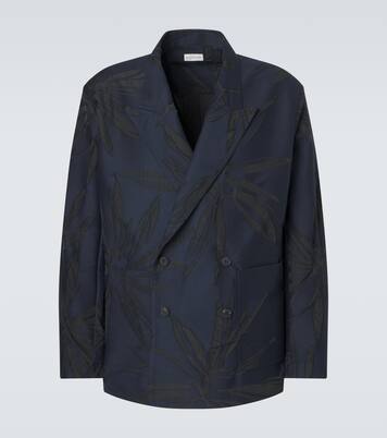 Blazer en jacquard de coton mélangé | Dries Van Noten