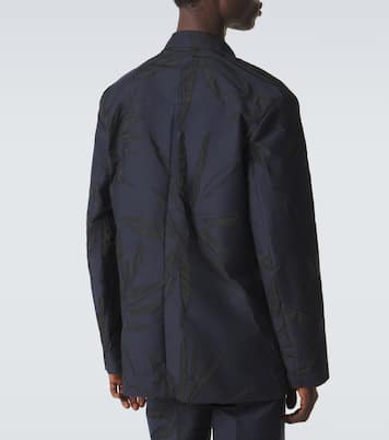 Blazer en jacquard de coton mélangé | Dries Van Noten