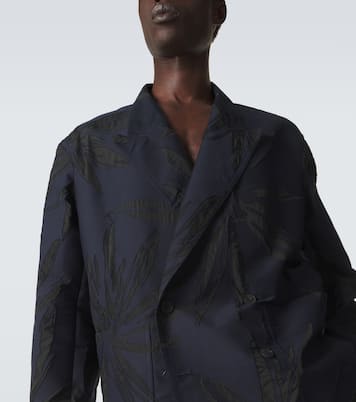 Blazer en jacquard de coton mélangé | Dries Van Noten