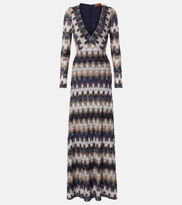 Lamé maxi dress | Missoni