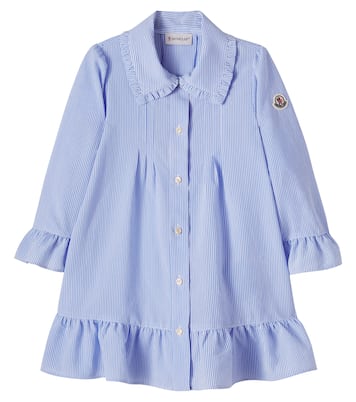 Robe chemise rayée à volants | Moncler Enfant