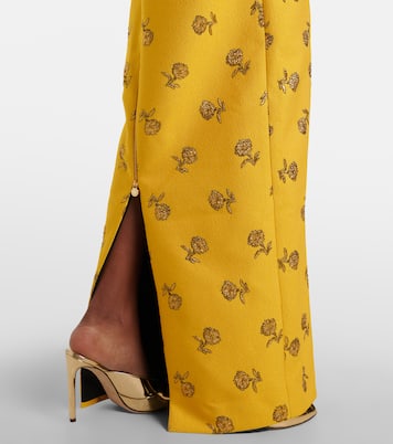 Robe longue en jacquard | Carolina Herrera