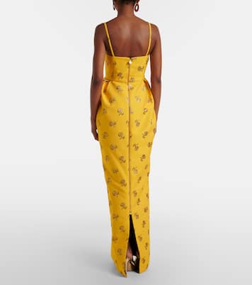 Robe longue en jacquard | Carolina Herrera