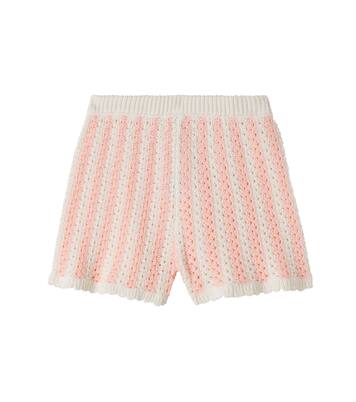 Mekylane crochet striped cotton shorts | Louise Misha