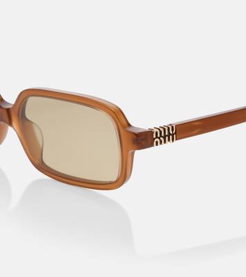 Logo rectangular sunglasses | Miu Miu