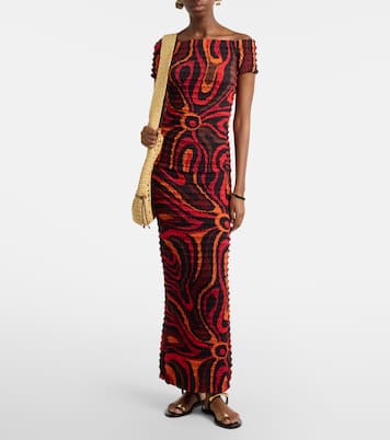 Falda larga Occhi fruncida | Pucci