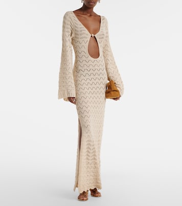 Rey crochet cotton-blend maxi dress | Bananhot