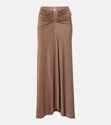 Skyla ruched jersey maxi skirt | Jade Swim