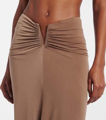 Skyla ruched jersey maxi skirt | Jade Swim
