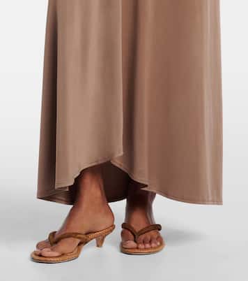 Skyla ruched jersey maxi skirt | Jade Swim