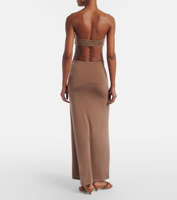 Skyla ruched jersey maxi skirt | Jade Swim