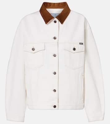 Chaqueta de denim con ante | Prada